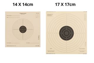 Χάρτινοι Στόχοι Σκοποβολής Flip Target Διαστάσεων 14x14cm & 17x17cm 100τμχ