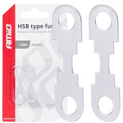 Amio - ΑΣΦΑΛΕΙΕΣ FLAT 42mm 150A - 2 Τεμ. (03504/AM)