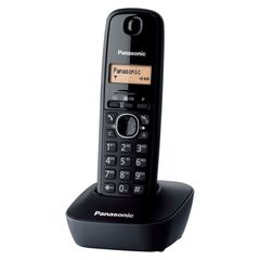 Panasonic KX-TG1611GRH Ασύρματο Τηλέφωνο Μαύρο-Μαύρο