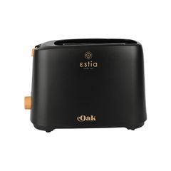 Estia 06-24666 oak Φρυγανιερα 2 Θεσεων 700w με 7 Επιπεδα Ψησιματος, Μαυρη