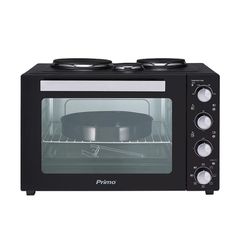 Primo PREO-40253NS Ηλεκτρικό Φουρνάκι Με 3 Εστίες 50L Με λειτουργία αέρα Μαύρο
