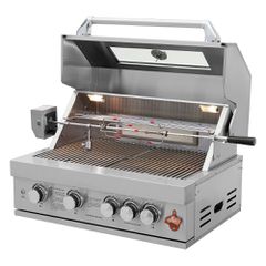 Thermogatz TGH-BI-B4-G Ψησταριά Υγραερίου Σχάρας 46x72.3εκ. με 4 Εστίες 19.3kW και Μάτι Υπερύθρων
