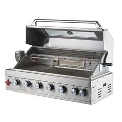 Thermogatz TGH-BI-B8B-G Ψησταριά Υγραερίου Σχάρας 45.5x96εκ. με 6 Εστίες 26.7kW και Μάτι Υπερύθρων