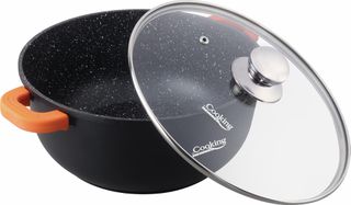 Heinner HR-SCO-A0328A Βαθιά Ανοξείδωτη Κατσαρόλα 6.5lt / 28cm 28X12.5CM , DARK LINE