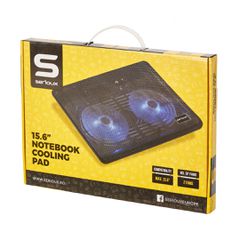 Serioux SRXNCP007 Cooling Pad για Laptop έως 15.6" με 2 Ανεμιστήρες και Φωτισμό
