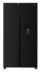 Heinner HSBS-H439NFBKWDE++ Ψυγείο Ντουλάπα Total NoFrost 439lt Υ177xΠ90xΒ59.5εκ., Μαύρο