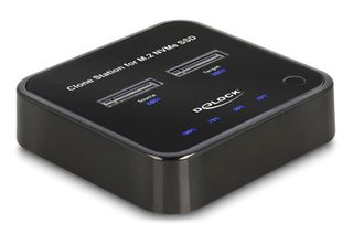 DELOCK docking station 64177, clone function, 2x M.2 NVMe 10 Gbps, μαύρο