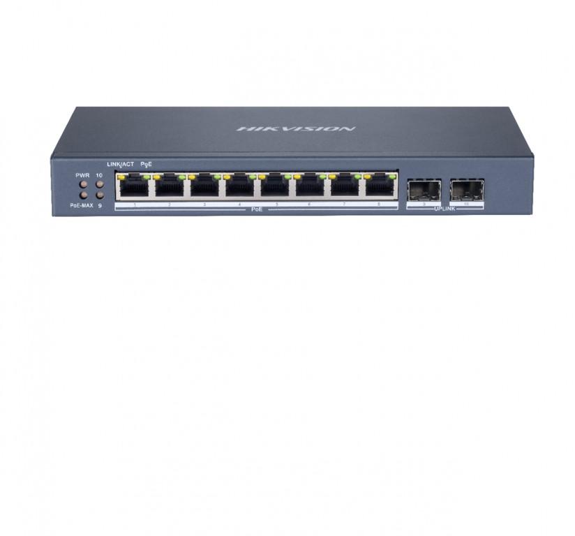 Hikvision DS-3E1510P-SI Smart Managed Switch με 8 Θύρες