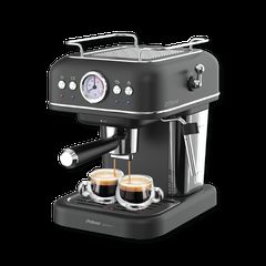 Primo PREM-40444 Μηχανή Καφέ Espresso Eco 20Bar 3 σε 1 Αναλογικό καντράν θερμοκρασία, Μαύρη-Chrome