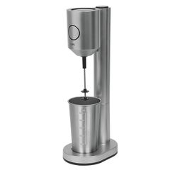 Life La Reine Φραπεδιέρα με 1 inox + 1 πλαστικό ποτήρι και πλήκτρο push 100W, Ασημί (221-0394)