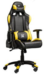 Serioux X-GC01-2D-Y Torin Καρέκλα Gaming Δερματίνης με Ρυθμιζόμενα Μπράτσα Μαύρο/Κίτρινο