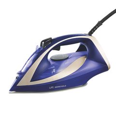 Life Indigo Gold Σίδερο Ατμού 3000W με Κεραμική Πλάκα και Συνεχόμενη Παροχή 30gr/min