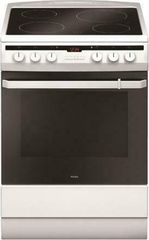 Amica 6018CE3.30EHTA(W) Κουζίνα 62lt με Εστίες Κεραμικές