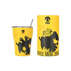 Estia 00-27278 Travel Mug Save The Aegean Ποτήρι Θερμός Ανοξείδωτο BPA Free 350ml Aek bc με Καλαμάκι