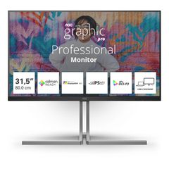 AOC U32U3CV IPS HDR Monitor 32" 4K 3840x2160 με Χρόνο Απόκρισης 4ms GTG