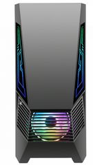 Serioux SRXC-ROGUE Gaming Midi Tower Κουτί Υπολογιστή με Πλαϊνό Παράθυρο και RGB Φωτισμό Μαύρο