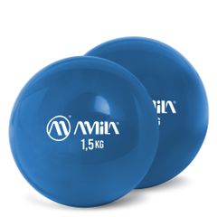 AMILA Palm Ball Two-Pack 1,5Kg Μπλε (96718)