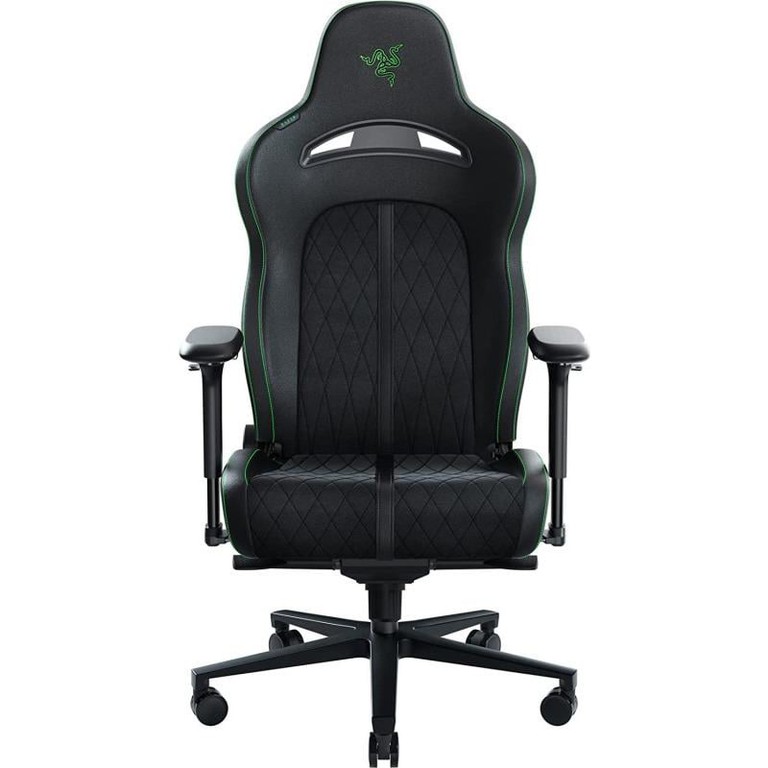 Razer Enki Pro Καρέκλα Gaming Δερματίνης με Ρυθμιζόμενα Μπράτσα Μαύρο/Πράσινο