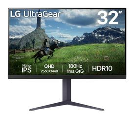 LG 32GS85Q-B IPS HDR Gaming Monitor 31.5" QHD 2560x1440 180Hz με Χρόνο Απόκρισης 1ms GTG