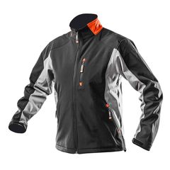 NEO TOOLS Μπουφάν εργασίας Softshell Μαύρο-Γκρι 81-550-M