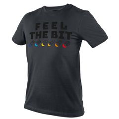 NEO TOOLS T-Shirt Feel the Bit σκούρο γκρι 81-641-XL