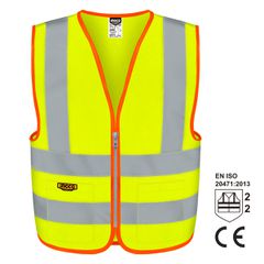 Γιλέκο Εργασίας με Ανακλαστικές Ταινίες Κίτρινο XL