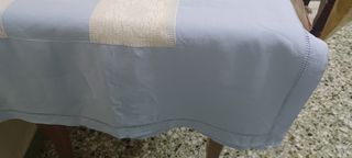 Χειροποιητο λινο τραπεζομαντηλο