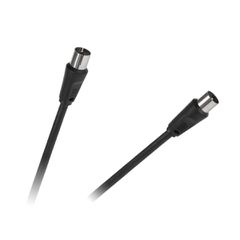 Καλώδιο κεραίας TV μήκος 3m M/F σε μαύρο χρώμα