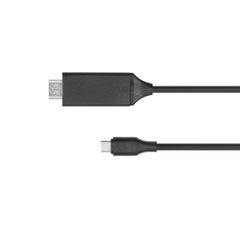 Καλώδιο HDMI MHL - USB C με μήκος 2m Kruger 18 Gbps 4Κ μαύρο χρώμα
