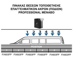 ΚΙΤ ΜΠΑΡΕΣ ΓΙΑ VW CRAFTER 2006+2017+ ΜΕ ΕΠΑΓΓΕΛΜΑΤΙΚΕΣ ΜΠΑΡΕΣ ΑΛΟΥΜΙΝΙΟΥ MENABO (8450/MB X 6 - FIX603FP X 6)