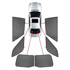 ΚΟΥΡΤΙΝΑΚΙΑ ΜΑΡΚΕ CAR SHADES ΓΙΑ SKODA YETI 5D 2009+ - 6 ΤΕΜ.
