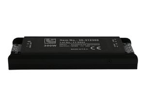 Τροφοδοτικό mini 300W μαύρο χρώμα από αλουμίνιο για ταινίες LED 230V/12VDC με προστασία από υπερθέρμανση