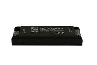 Τροφοδοτικό αλουμινίου μίνι για ταινίες LED 230V/24VDC 200W μαύρο χρώμα