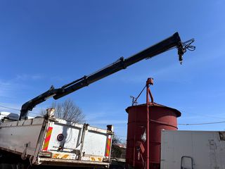Ανατροπή + Γερανός Mercedes-Benz 2007 Γερανός μάρκας HIAB και ανατροπή 3 σημείων-thumb-1