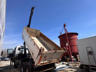 Ανατροπή + Γερανός Mercedes-Benz 2007 Γερανός μάρκας HIAB και ανατροπή 3 σημείων-thumb-10