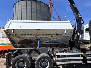 Ανατροπή + Γερανός Mercedes-Benz 2007 Γερανός μάρκας HIAB και ανατροπή 3 σημείων-thumb-20