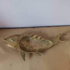 Μπρούτζινο γλυπτό ψάρι 22χ9 εκ