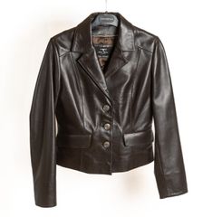 Leder Moden Γυναικείο Δερμάτινο Σακάκι