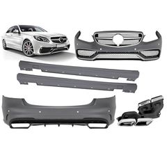 Body Kit Για Mercedes-Benz E-Class W212 13-16 Facelift Amg Look Με Μάσκα & Μπούκες