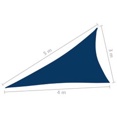 vidaXL Πανί Σκίασης Τρίγωνο Μπλε 3 x 4 x 5 μ. από Ύφασμα Oxford-thumb-5