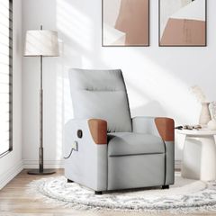 καρέκλα ανάκλισης μασάζ Cloud Grey Fabric 4104816