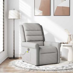καρέκλα ανάκλισης μασάζ Cloud Grey Fabric 4015655