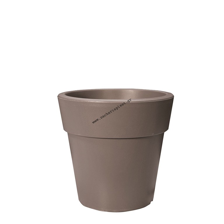 ET PLAST ΓΛΑΣΤΡΑ ΑΝΑΙΣ ΣΤΡΟΓΓΥΛΗ 7L 25x24cm - (ΓΚΡΙ-ΚΑΦΕ)