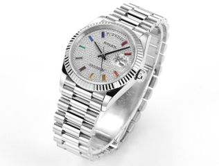 Rolex DayDate 36’ 128239 Rainbow Swiss Superclone Quality Replica 1:1 Best Factory