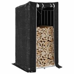 vidaxL Ράφι για καυσόξυλα με κάλυμμα βροχής 100x100x200 εκ. 4104951