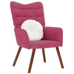 Πολυθρόνα Relax Μπορντό Βελούδινη 4016815