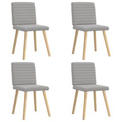 Καρέκλες τραπεζαρίας 4 τεμ Cloud Grey Fabric 3315283