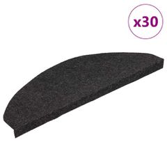 Πατάκια Σκάλας Αυτοκόλλητα 30 τεμ. Μαύρα 65 x 22,5 x 3,5 εκ. 3365907