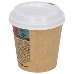 Χάρτινα καπάκια καφέ Ø60 mm 4oz 1000 τεμάχια Λευκό πλαστικό 4102802