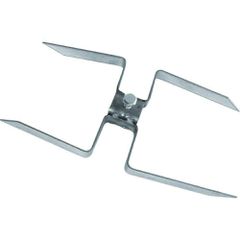 Πηρούνα κοτόπουλου κοκορετσιού Διπλή INOX μικρή BBQ KING 990152 τετράγωνη 15x15mm 15cm ( 990152 )